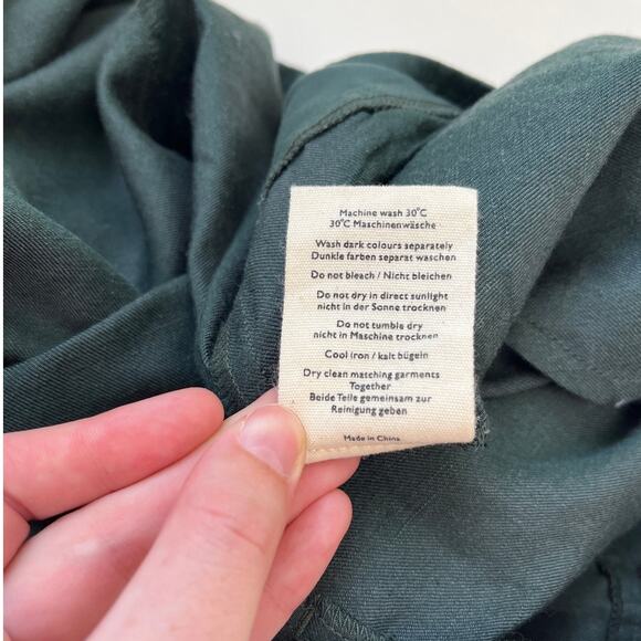 POETRY Linen-Silk Straight-Leg Button-Front Full-Length Trousers Pants - US16 - Picture 10 of 11